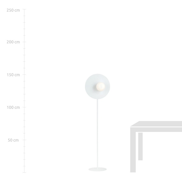 Lampa podłogowa OSLO LP WHITE/OPAL