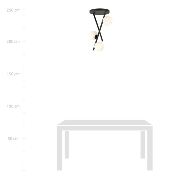 Lampa sufitowa RIVER 3 OPAL