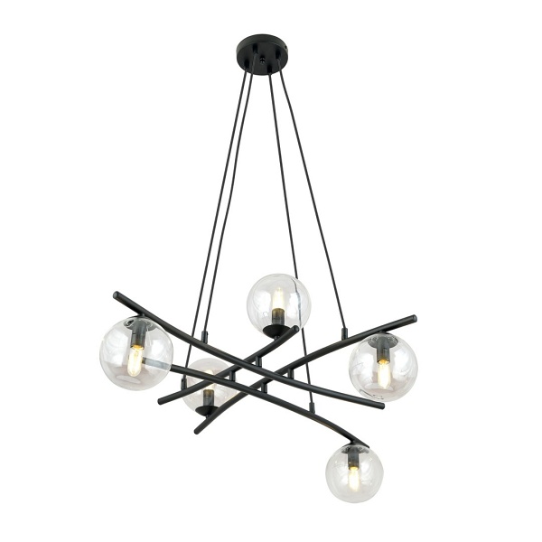 Lampa wisząca ESSA 5 TRANSPARENT - Emibig
