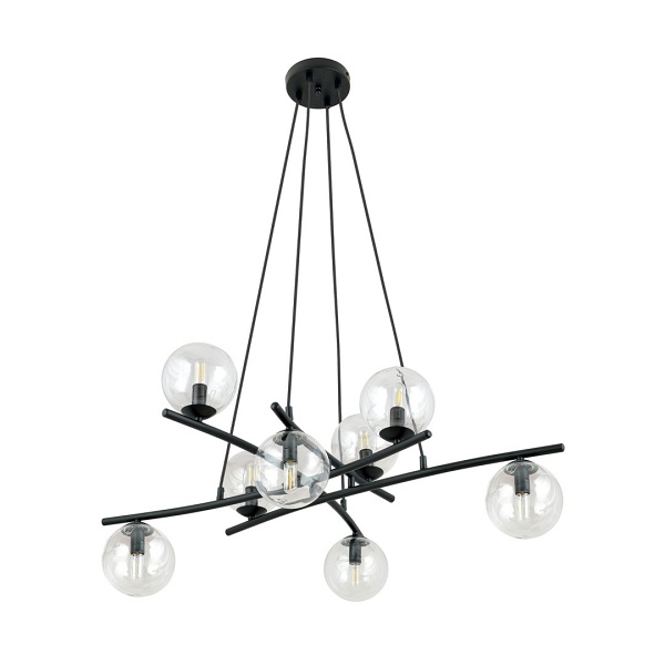 Lampa wisząca ESSA 8 TRANSPARENT - Emibig