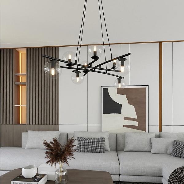 Lampa wisząca ESSA 8 TRANSPARENT