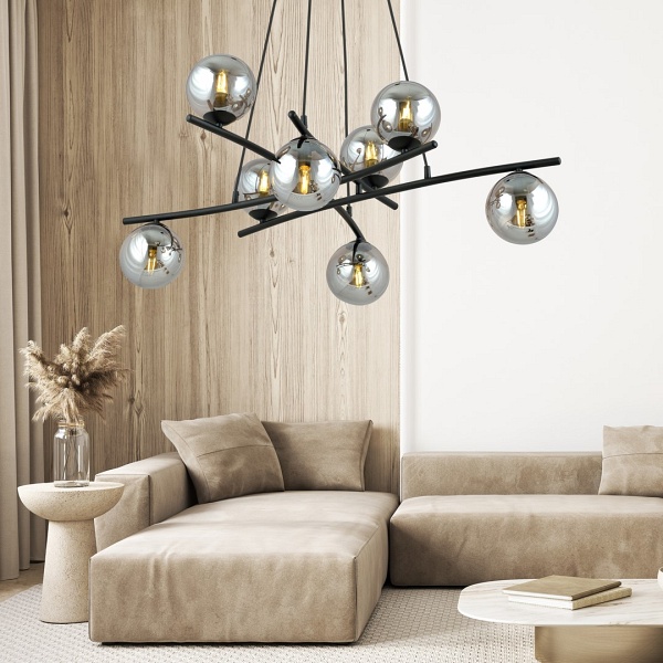 Lampa wisząca ESSA 8 GRAFIT - Emibig