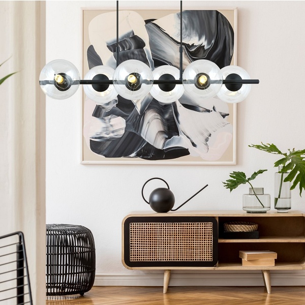 Lampa wisząca RORY 6 TRANSPARENT