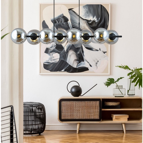 Lampa wisząca RORY 8 GRAFIT - Emibig