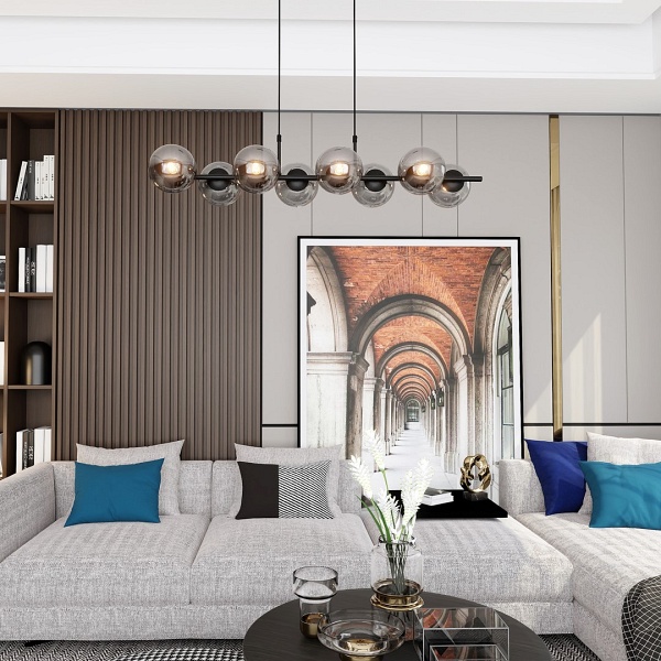 Lampa wisząca RORY 8 GRAFIT