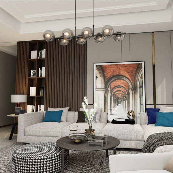 Lampa wisząca RORY 8 GRAFIT