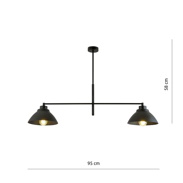 Lampa sufitowa MAVERICK 2 BLACK