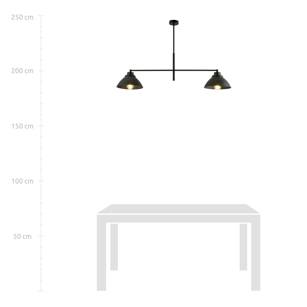 Lampa sufitowa MAVERICK 2 BLACK