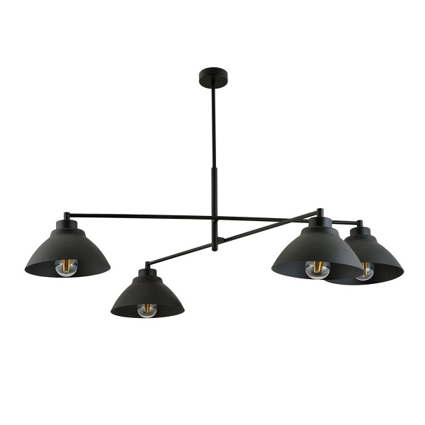 Lampa sufitowa MAVERICK 4 BLACK - Emibig