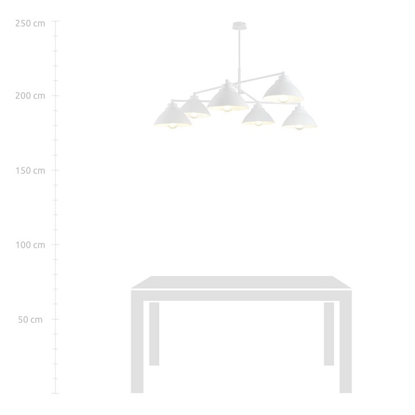 Lampa sufitowa MAVERICK 6 WHITE