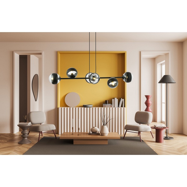 Lampa wisząca ROSSI 6 BL STRIPE