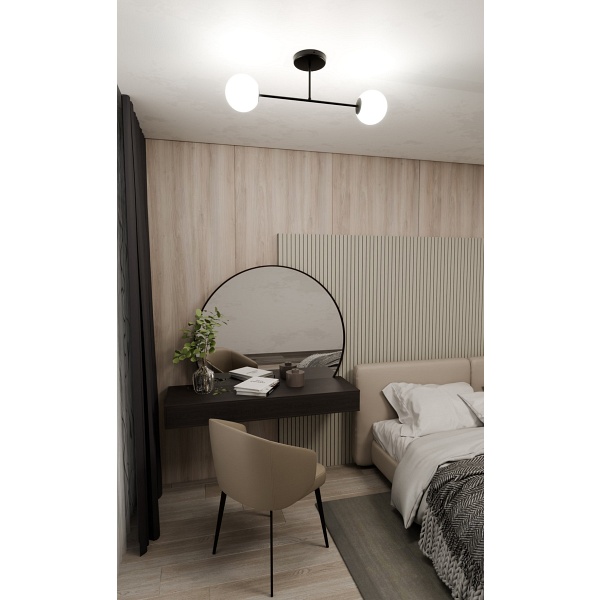 Lampa sufitowa ROMA 2 BL OPAL