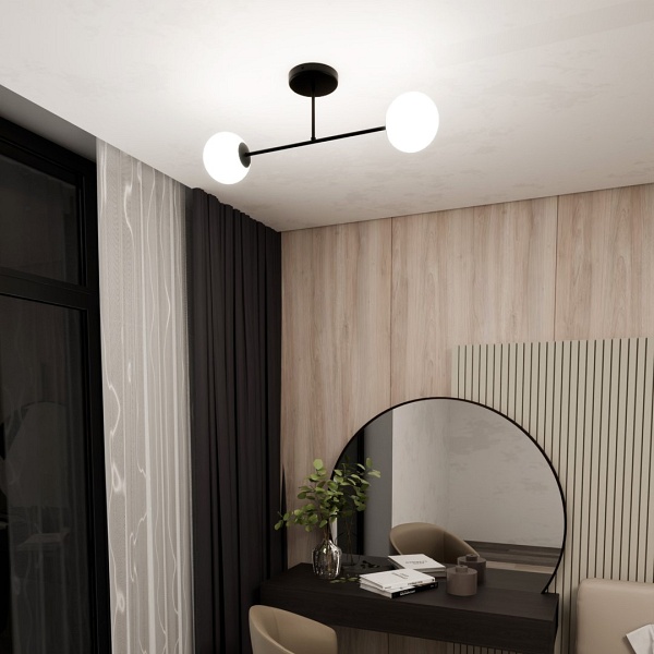 Lampa sufitowa ROMA 2 BL OPAL