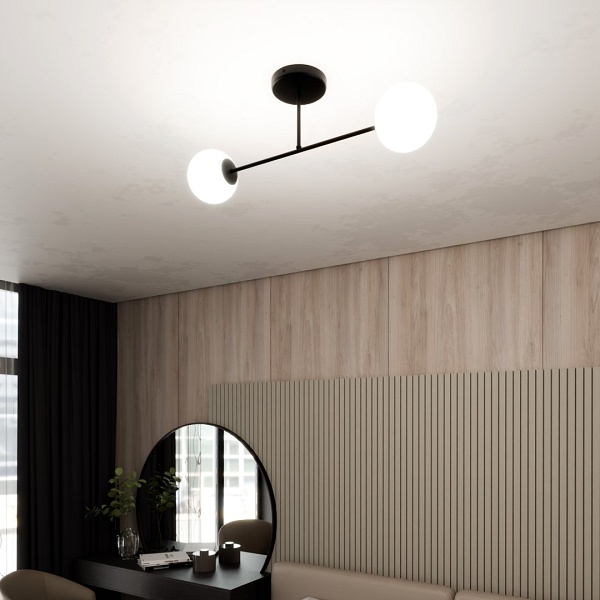 Lampa sufitowa ROMA 2 BL OPAL