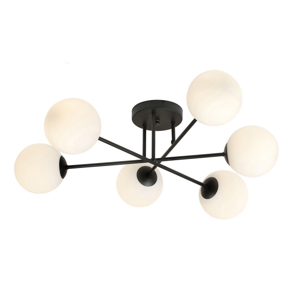 Lampa sufitowa ROMA 6 BL OPAL - Emibig