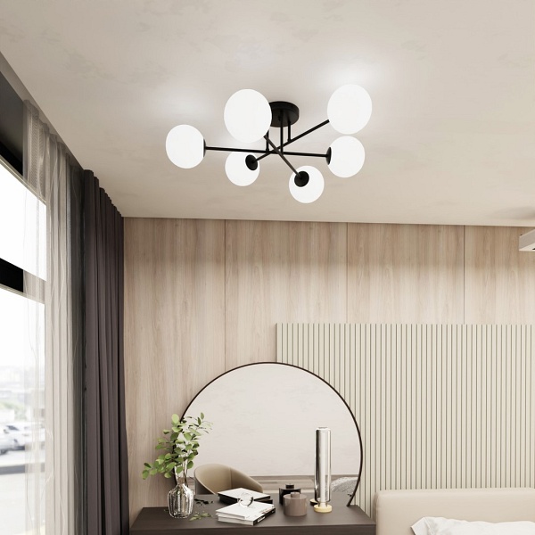 Lampa sufitowa ROMA 6 BL OPAL