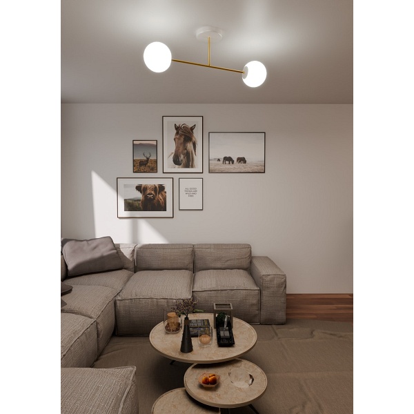 Lampa sufitowa MAGNUM 2 WH OPAL