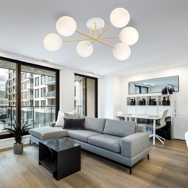 Lampa sufitowa MAGNUM 6 WH OPAL