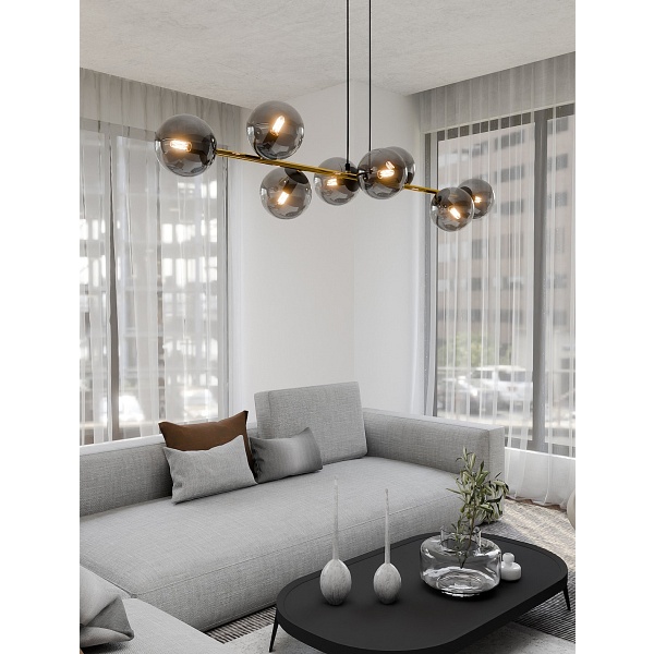 Lampa wisząca GRAVITY 8 BL GRAFIT