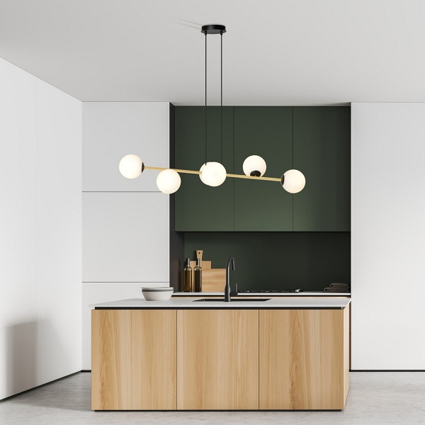 Lampa wisząca GRAVITY 6 BL OPAL - Emibig