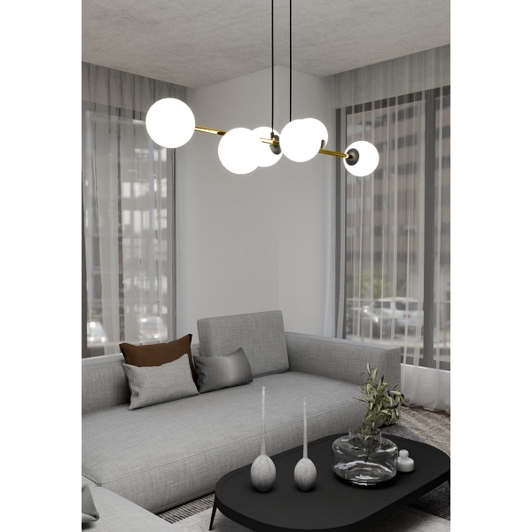 Lampa wisząca GRAVITY 6 BL OPAL