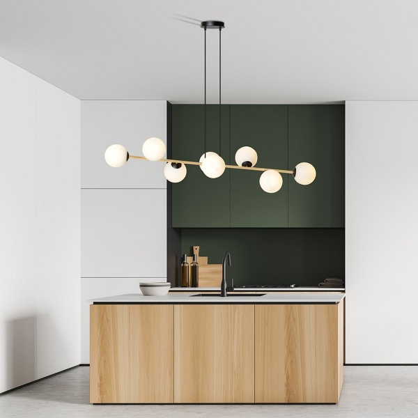 Lampa wisząca GRAVITY 8 BL OPAL