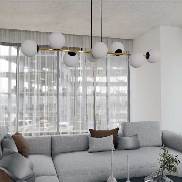 Lampa wisząca GRAVITY 8 BL OPAL