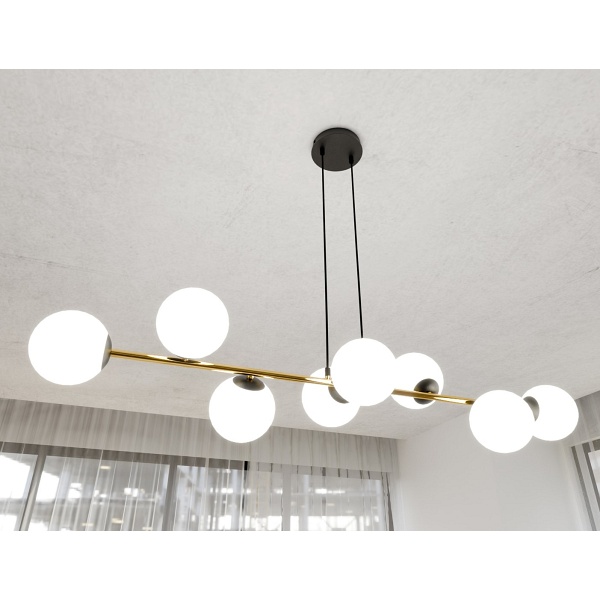 Lampa wisząca GRAVITY 8 BL OPAL