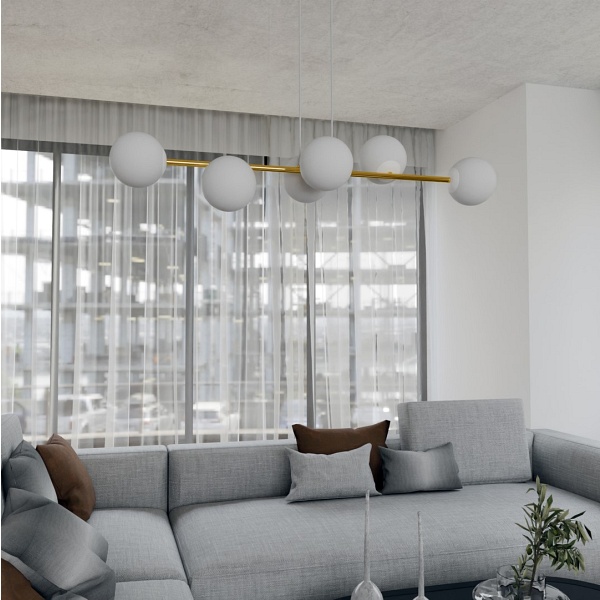 Lampa wisząca GRAVITY 6 WH GOLD