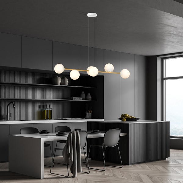 Lampa wisząca GRAVITY 6 WH GOLD