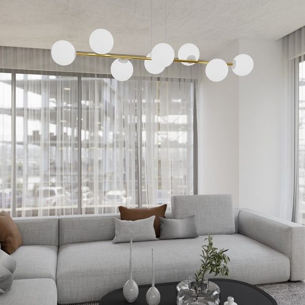 Lampa wisząca GRAVITY 8  WH GOLD