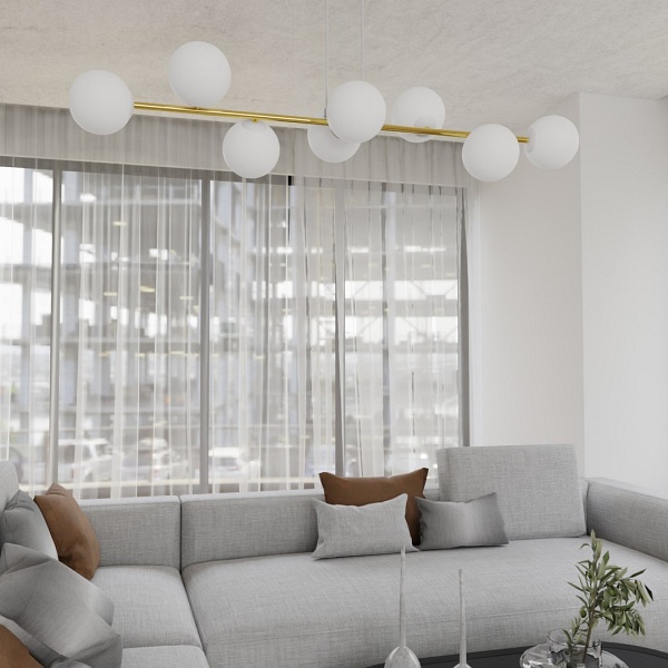 Lampa wisząca GRAVITY 8  WH GOLD