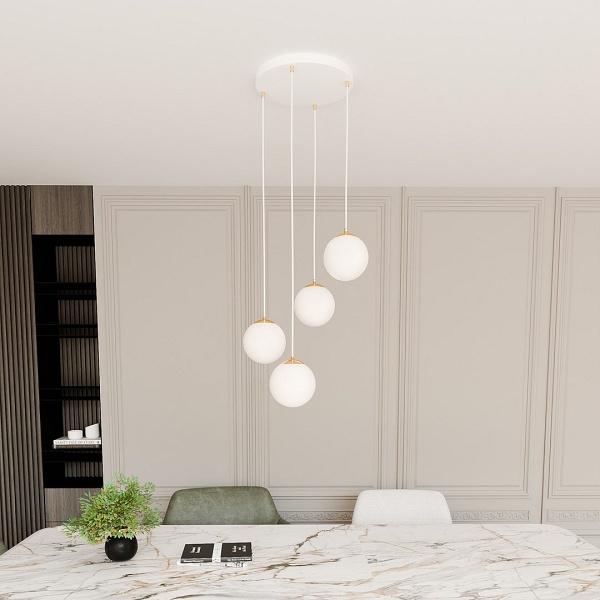 Lampa wisząca ROYAL 4 WH