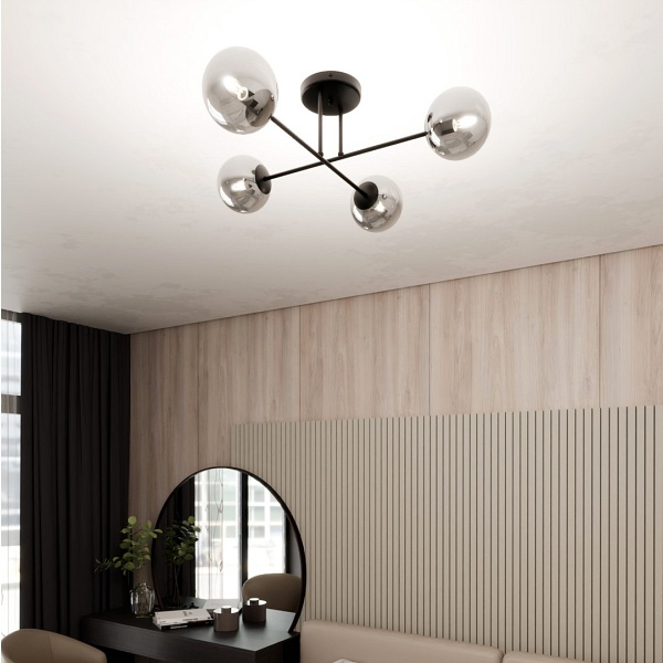 Lampa sufitowa ROMA 4 BL GRAFIT