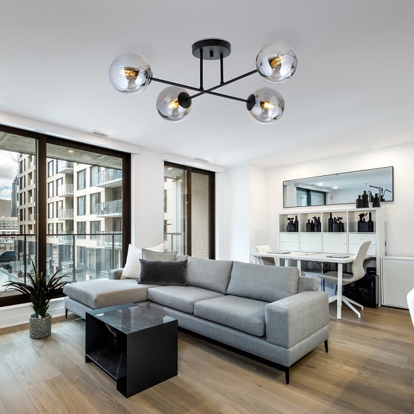 Lampa sufitowa ROMA 4 BL GRAFIT