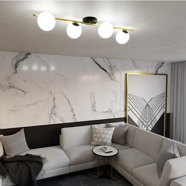 Lampa sufitowa SPLENDI 4 BL OPAL