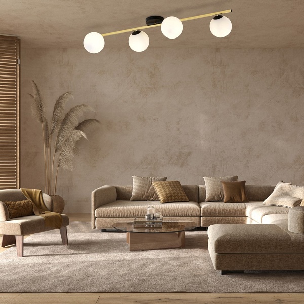 Lampa sufitowa SPLENDI 4 BL OPAL