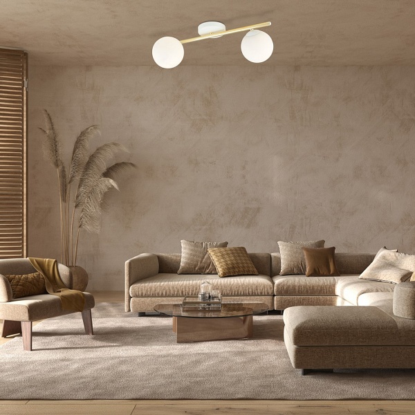 Lampa sufitowa SPLENDI 2 WH OPAL