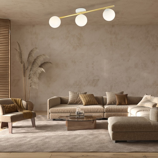 Lampa sufitowa SPLENDI 3 WH OPAL