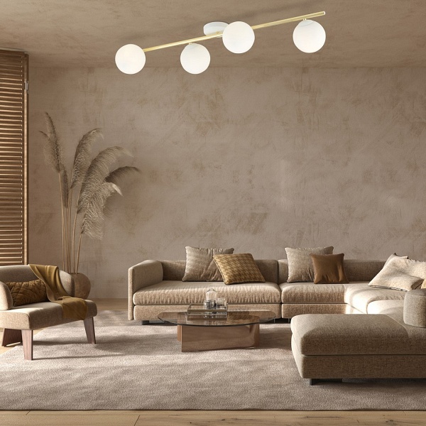 Lampa sufitowa SPLENDI 4 WH OPAL