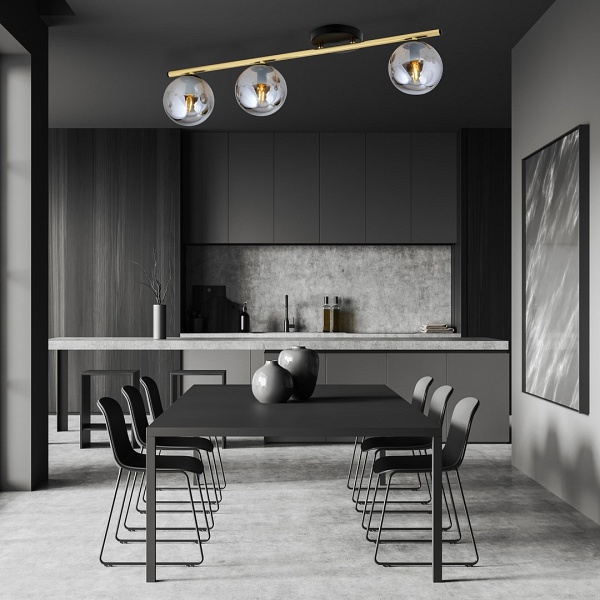 Lampa sufitowa MONZA 3 BL GRAFIT