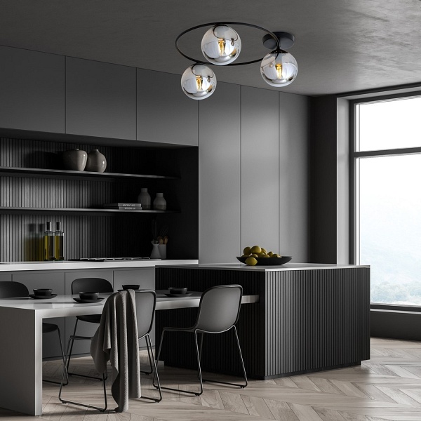 Lampa sufitowa SOPRA 3 BL GRAFIT - Emibig