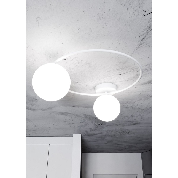 Lampa sufitowa SOPRA 2 WH OPAL