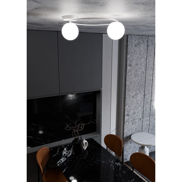 Lampa sufitowa SOPRA 2 WH OPAL