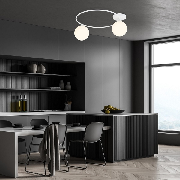 Lampa sufitowa SOPRA 2 WH OPAL