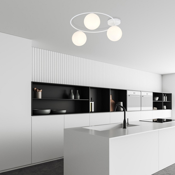 Lampa sufitowa SOPRA 3 WH OPAL - Emibig