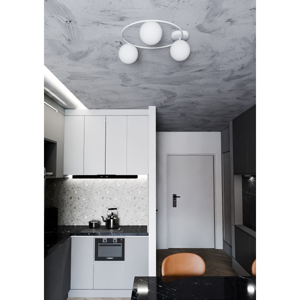 Lampa sufitowa SOPRA 3 WH OPAL