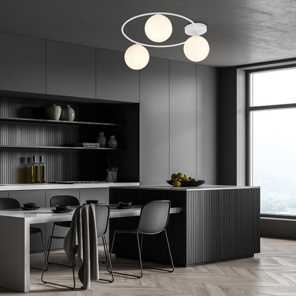 Lampa sufitowa SOPRA 3 WH OPAL