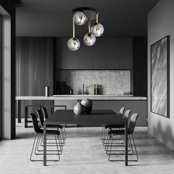 Lampa sufitowa DOLCE 4 BL GRAFIT