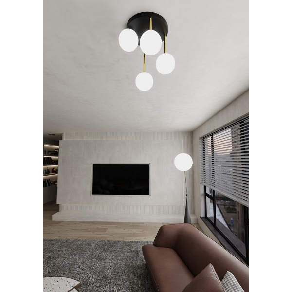 Lampa sufitowa DOLCE 4 BL OPAL